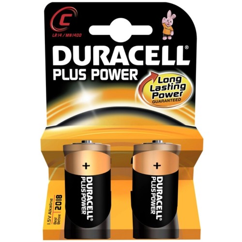 Batteria duracell plus power torcia c 1 box da 10 blister 20 batterie